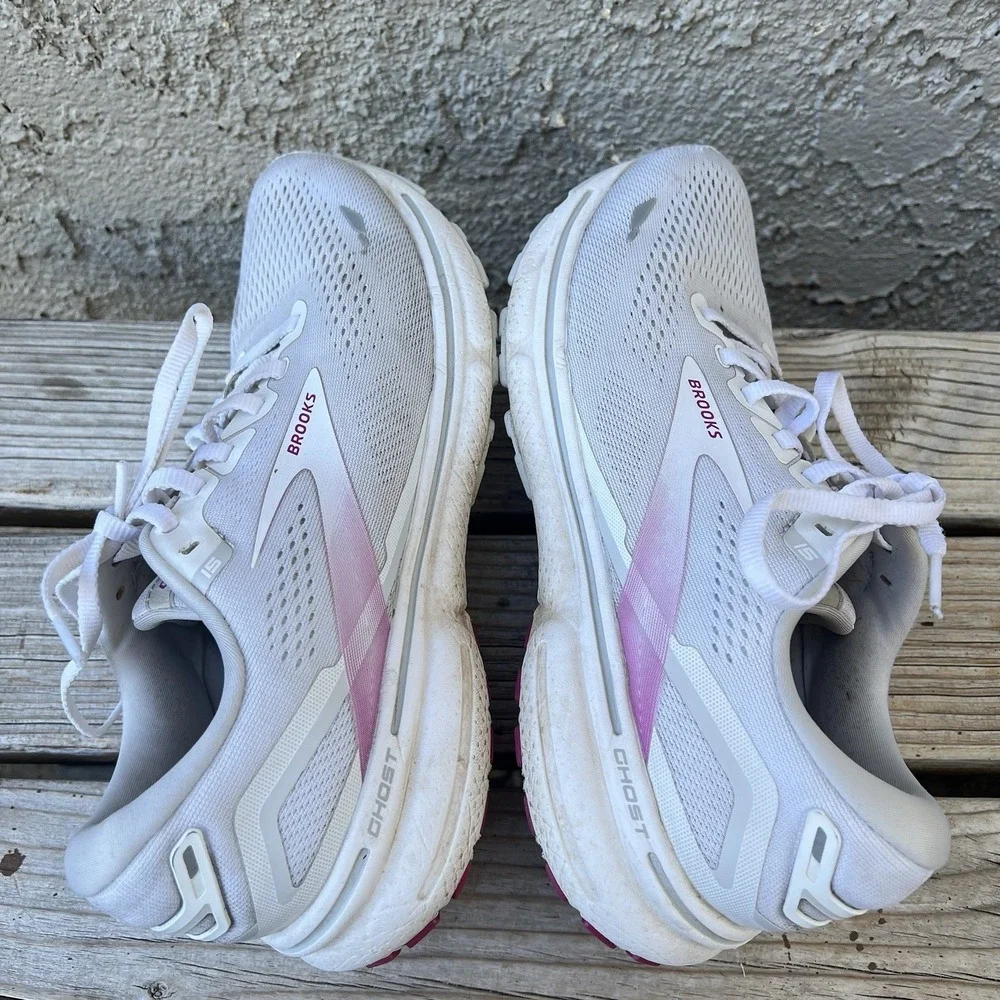Brooks Shoes‎ Women Size 9 Ghost 15 Sneakers Multicolor Lace Up Sport